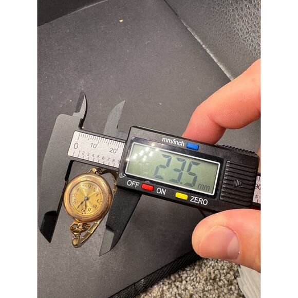 Vintage Hallmark Swiss 1/20 10KT GF Top 15Jewels Art Deco Bracelet Watch 23.5mm - Picture 14 of 14